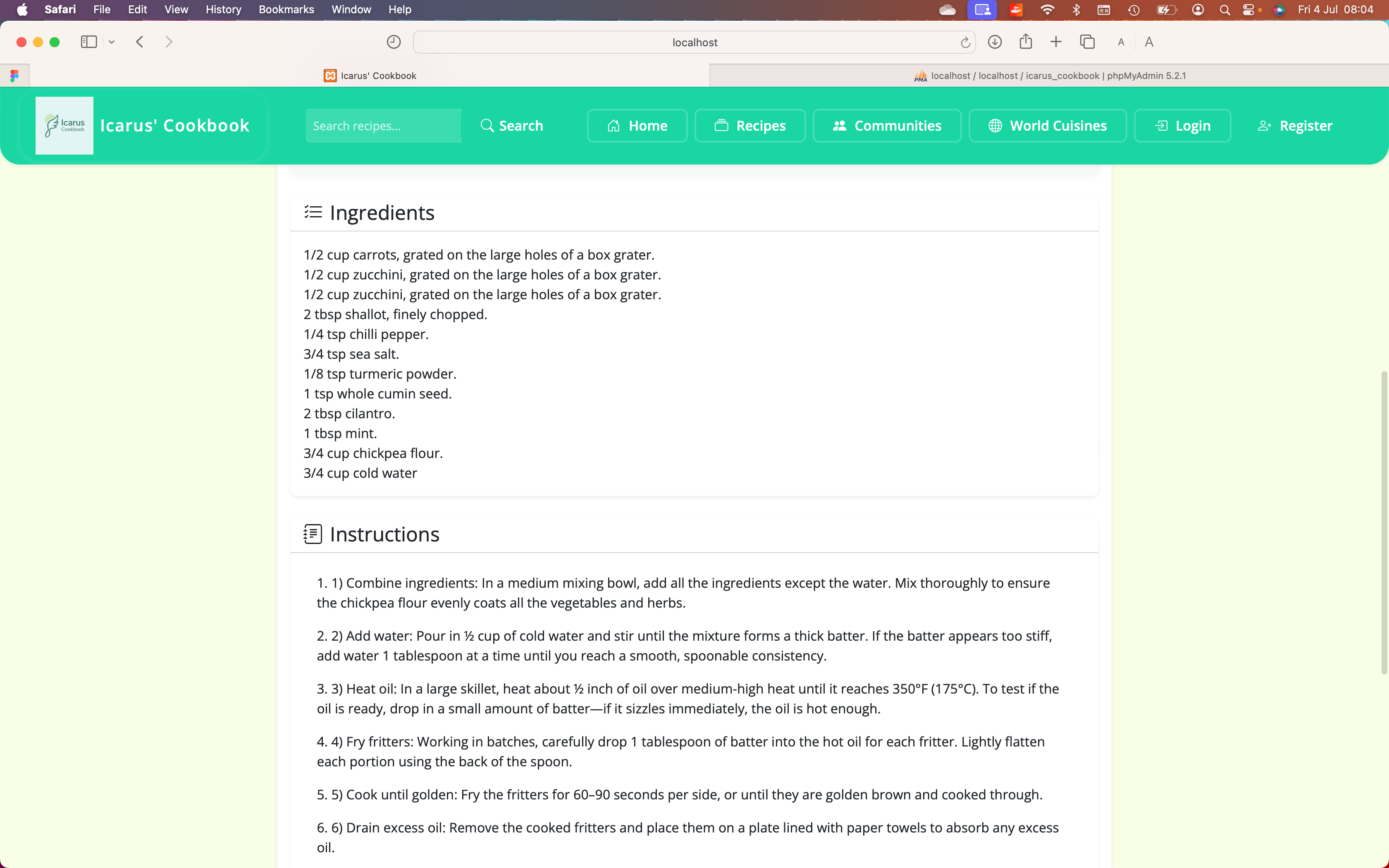 Recipe Editor